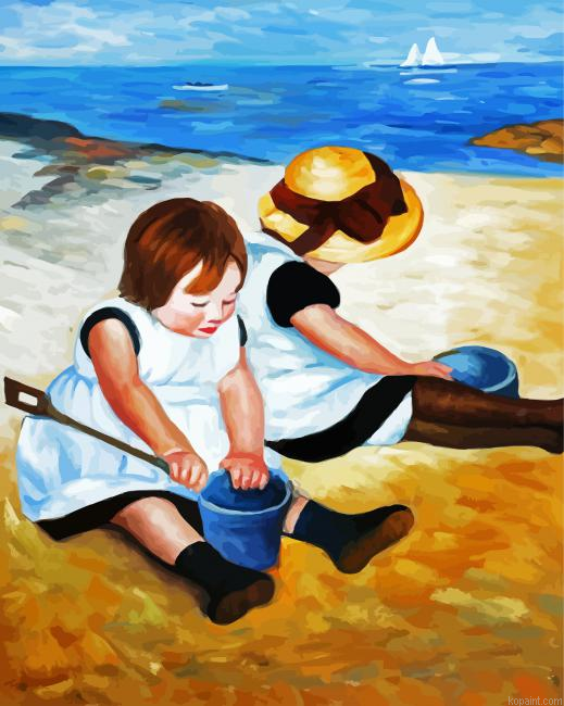 Child In A Straw Hat Painting By Numberss.png
