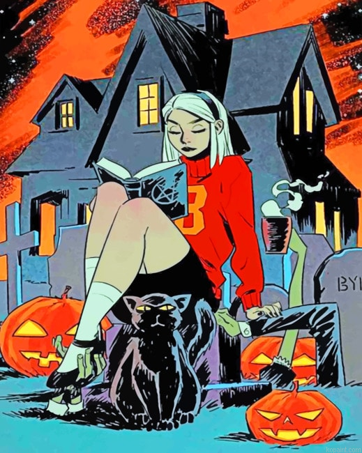 Chilling Halloween Adventures New Painting By Numberss.png