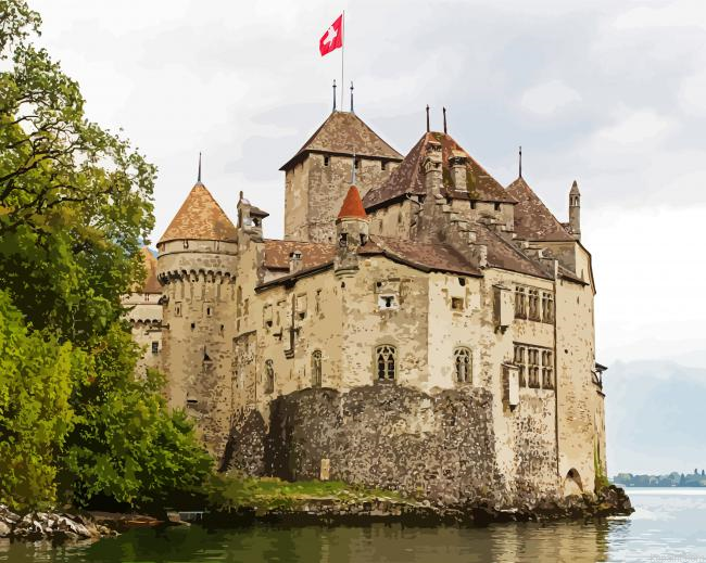 Chillon Castle Painting By Numberss.png