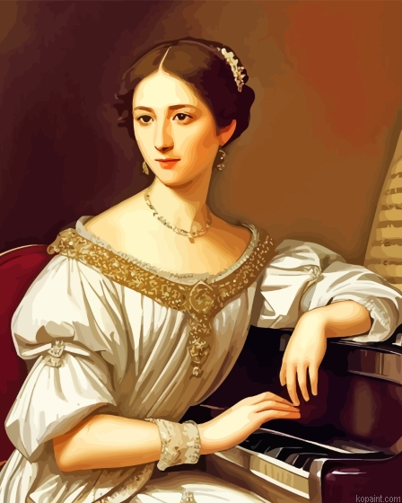 Chinese Girl At The Piano Painting By Numberss.png