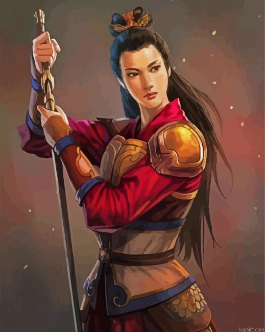 Chinese Warrior Paint By Numbers