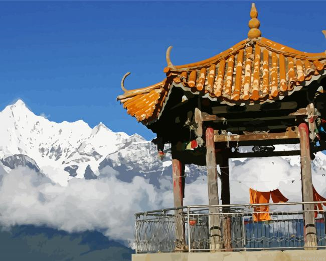 Chinese Watchtower Painting By Numberss.png