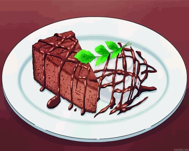 Chocolate Cake Painting By Numberss.png