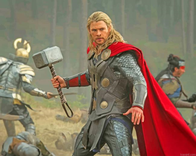 Chris Hemsworth Thor The Dark World New Painting By Numberss.png