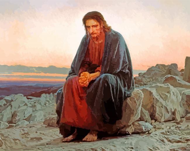 Christ In The Desert Painting By Numberss.png