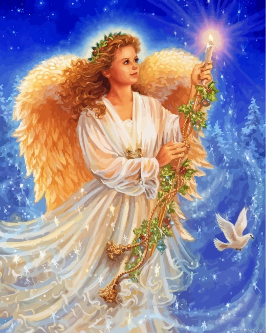 Christmas Angel Painting By Numberss.png