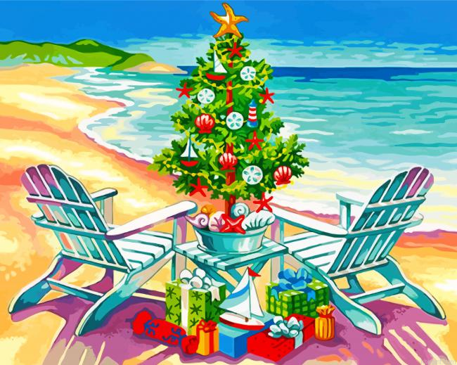 Christmas On The Beach Painting By Numberss.png