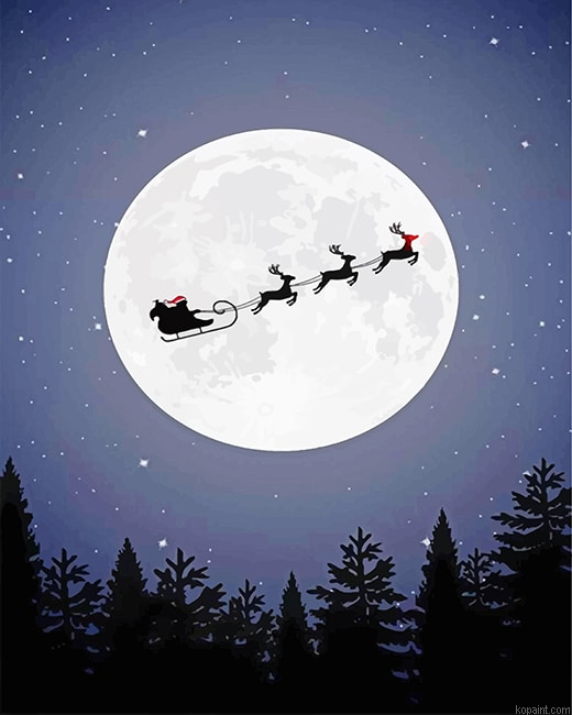 Christmas Silhouette New Painting By Numberss.png