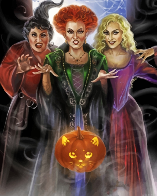 Christmas Witches Painting By Numberss.png
