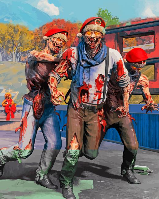 Christmas Zombies Painting By Numberss.png