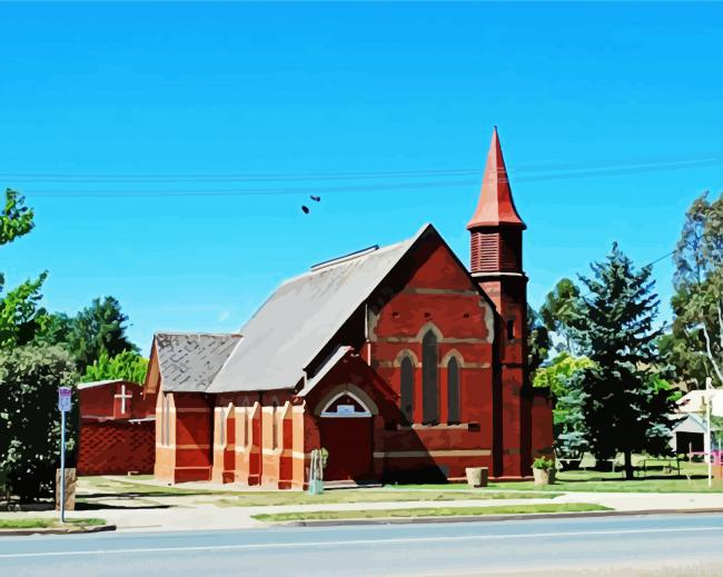 Church In Yea Australia Paint By Numbers