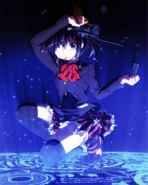 Chuunibyou Rikka Anime Painting By Numberss.png