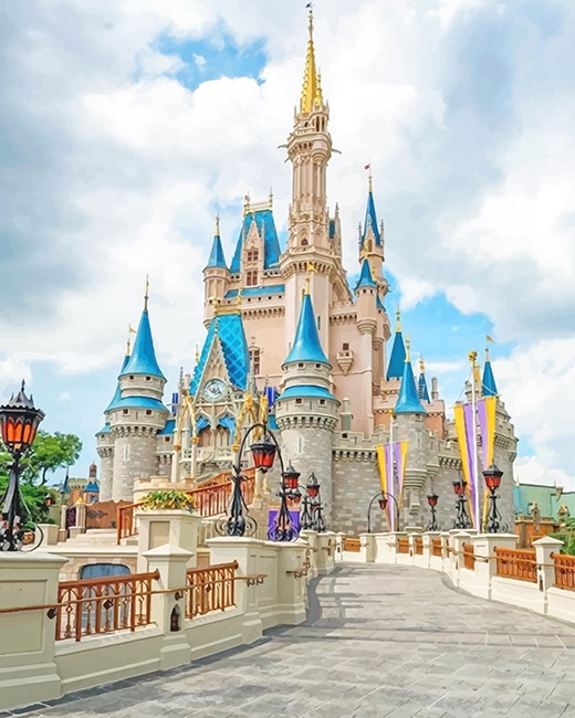 Cinderella Home Castle New Painting By Numberss.png