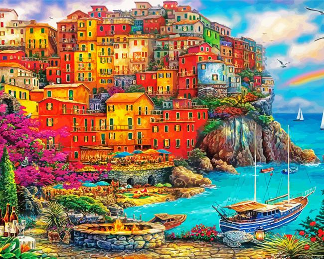 Cinque Terre Buildings Painting By Numberss.png