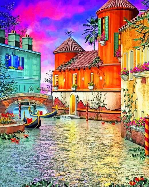 City Of Water Venice Painting By Numberss.png