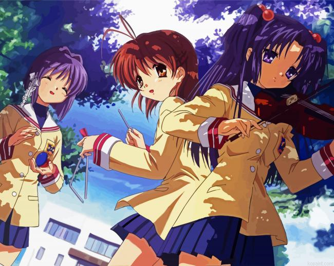 Clannad Anime Girls Painting By Numberss.png
