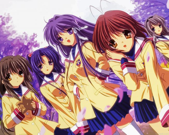 Clannad Japanese Anime Painting By Numberss.png