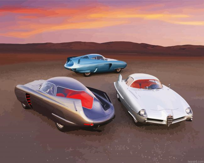 Classic Alfa Romeo Cars Paint By Numbers