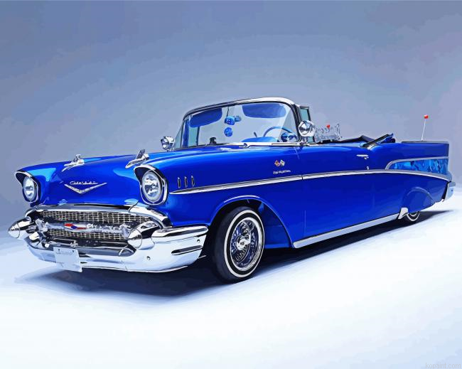 Classic Chevy Bel Air Paint By Numbers