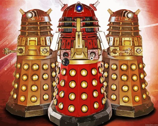 Classic Daleks Painting By Numberss.png
