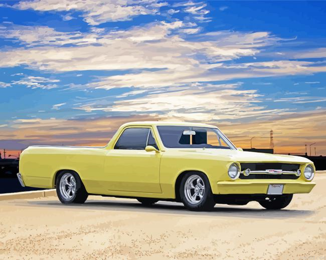Classic El Camino Chevy Paint By Numbers