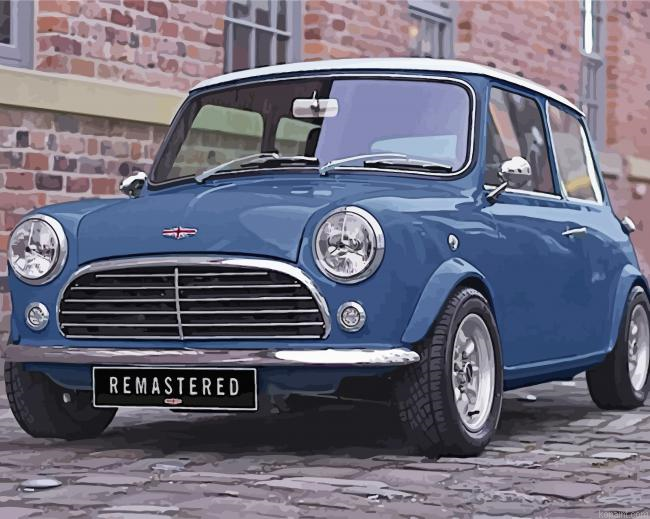 Classic Mini Car Painting By Numberss.png
