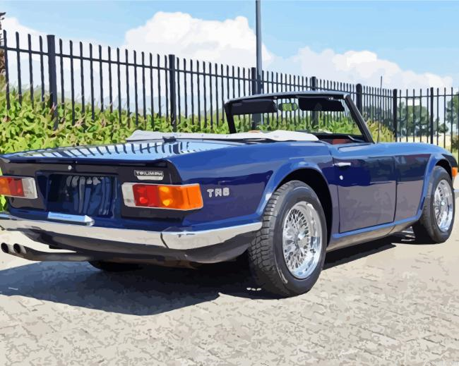 Classic Triumph Tr6 Painting By Numberss.png
