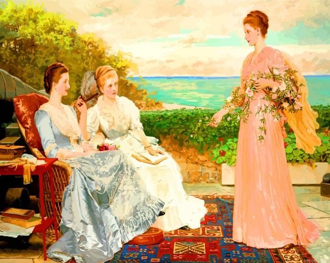 Classic Vintage Ladies Painting By Numberss.png