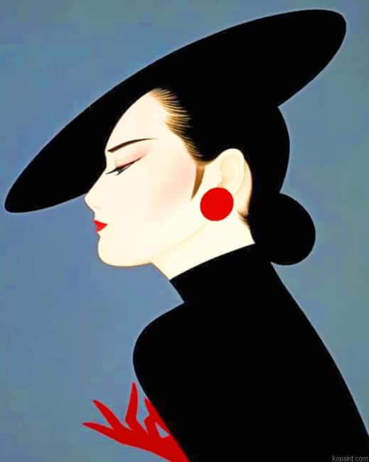 Classy Asian Woman Illustrations Painting By Numberss.png