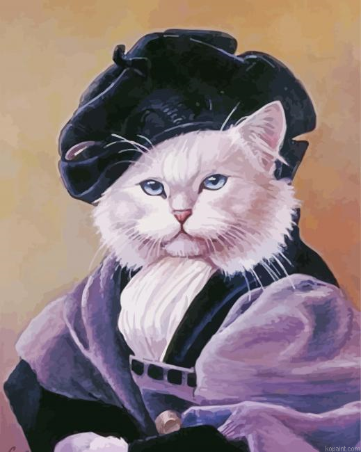 Classy Cat Animal Painting By Numberss.png