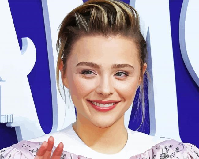 Classy Chloe Grace Moretz Actress Paint By Numbers