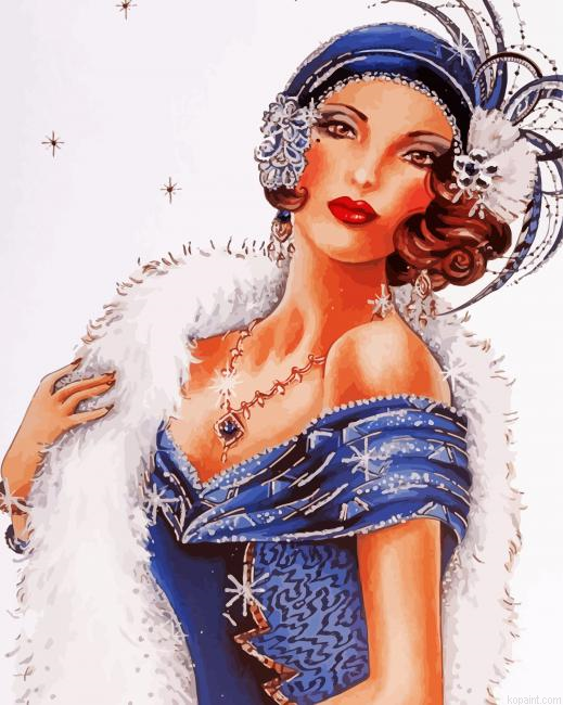 Classy Deco Lady Art Painting By Numberss.png
