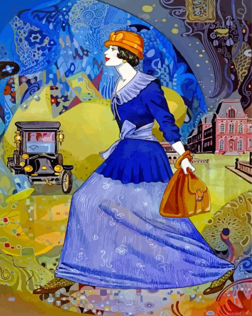 Classy Deco Lady Paint By Numbers
