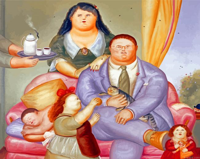 Classy Fat Family Painting By Numberss.png