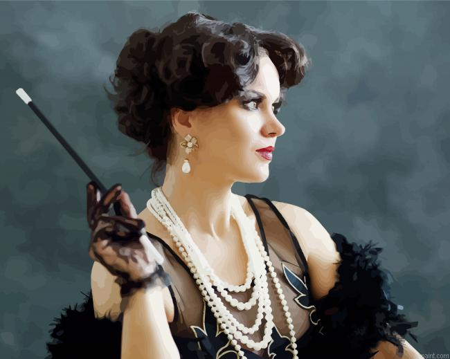 Classy Flapper Lady Painting By Numberss.png