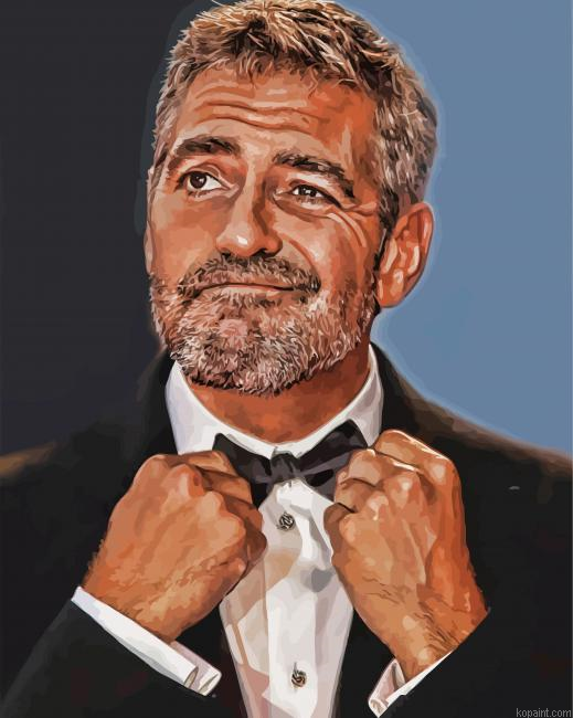 Classy George Clooney Painting By Numberss.png