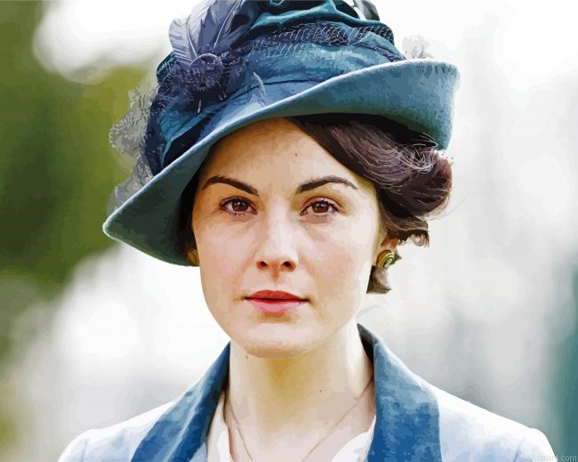 Classy Lady Mary Crawley Painting By Numberss.png