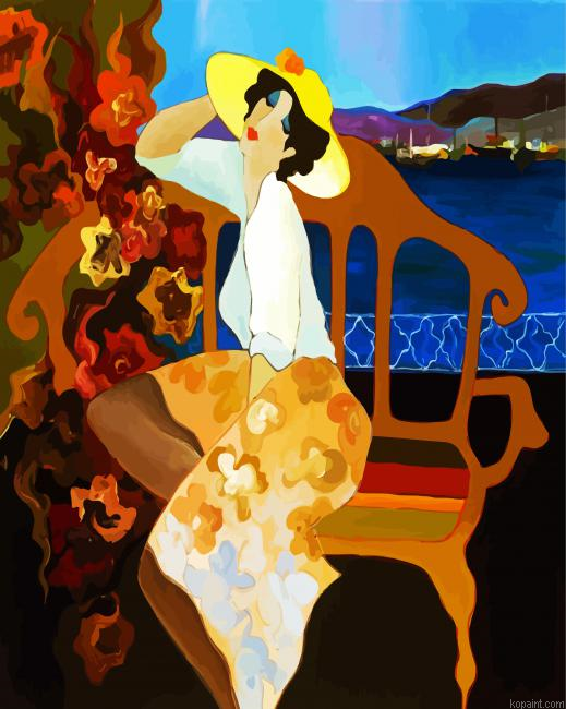 Classy Lady Tarkay Painting By Numberss.png