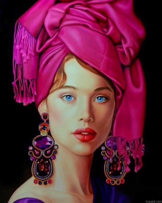 Classy Spanish Woman New Painting By Numberss.png