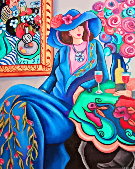 Classy Woman Matisse Painting By Numberss.png