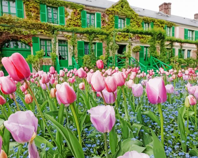 Claude Monet French Garden Painting By Numberss.png