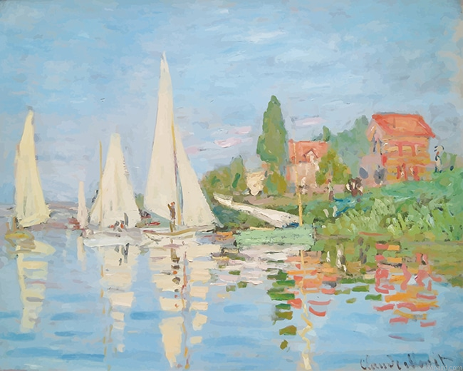 Claude Monet Regatta At Argenteuil New Painting By Numberss.png