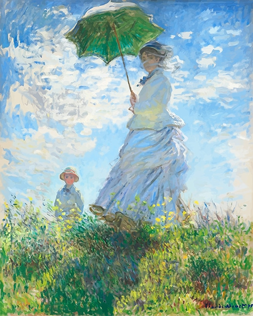 Claude Monet Woman With Parasol New Painting By Numberss.png