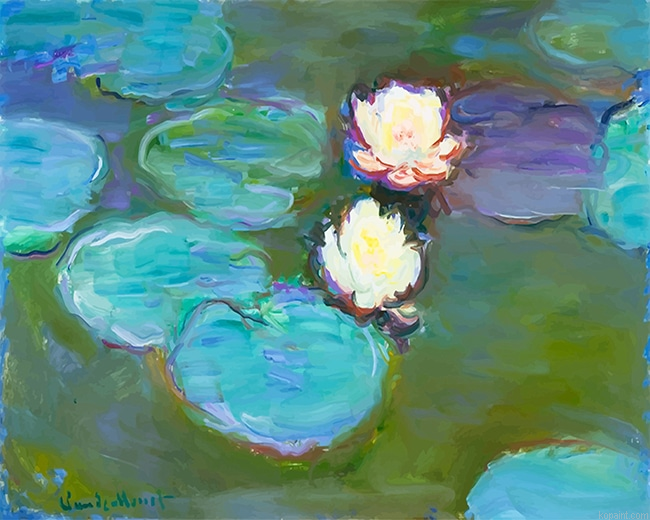 Claude Monet Waterlilies New Painting By Numberss.png