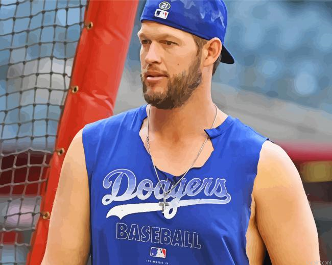 Clayton Kershaw Baseball Player Painting By Numberss.png