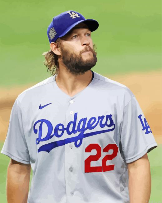 Clayton Kershaw Baseballer Painting By Numberss.png