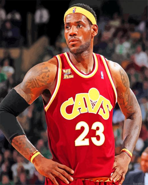 Cleveland Cavaliers Lebron Painting By Numberss.png