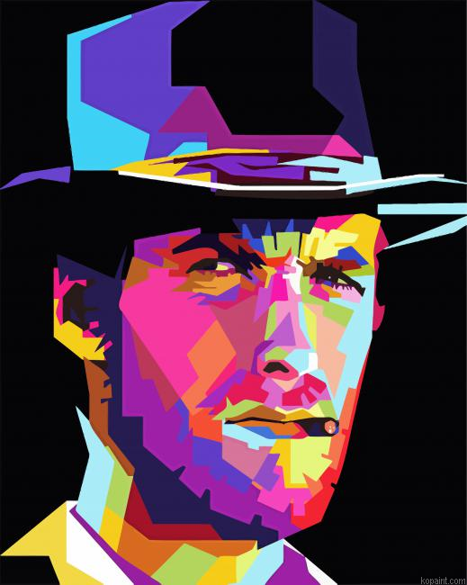 Clint Eastwood Pop Art Paint By Numbers.png