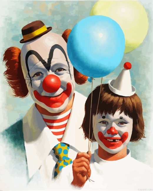Clown Father Painting By Numberss.png