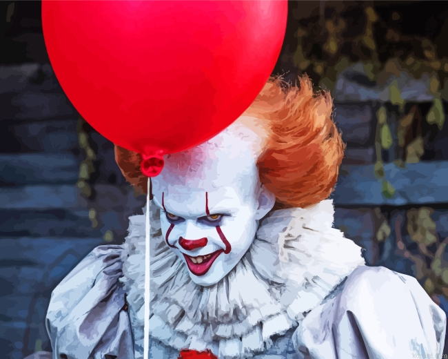 Clown Pennywise Painting By Numberss.png